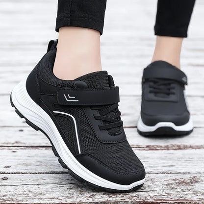 Katy – Bekväma Dam Sneakers med Andningsbart Mesh och Kardborreband