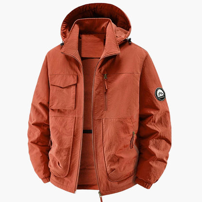 Herr Vind- och Vattentät Outdoorjacka med Huva – Fritid, Vardag, Resa