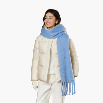 Dam Kort Vinterjacka med Huva – Trendig och Varm för Vardagsbruk