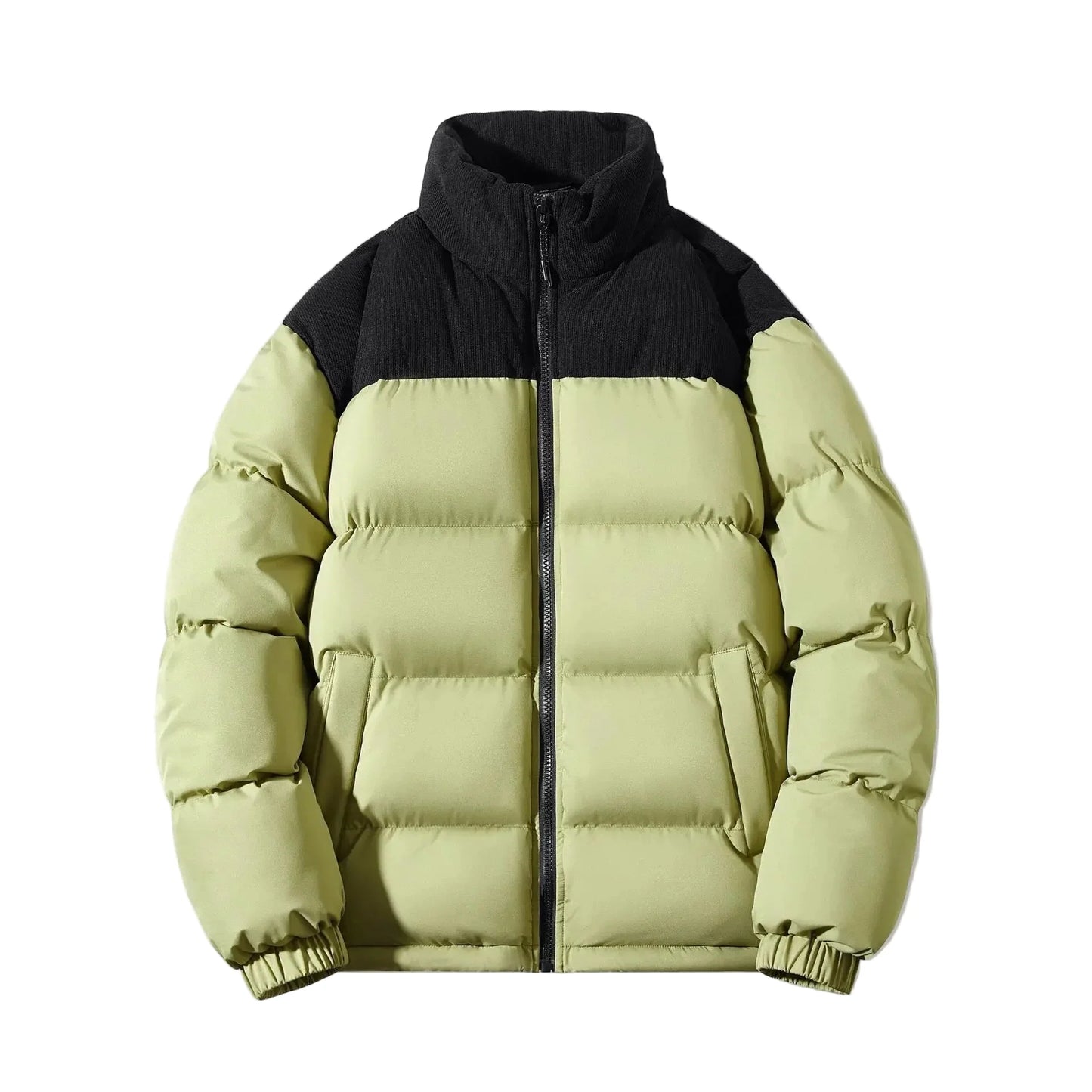 Herr Unisex Vinterjacka Puffer Outdoor Casual Vindskyddad
