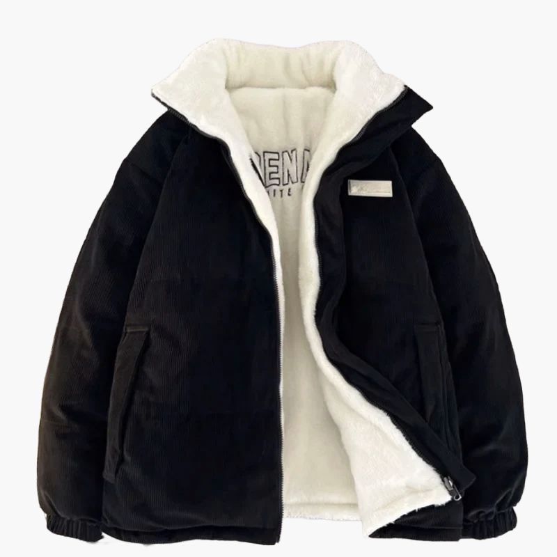 Dam Vinterjacka Pufferjacka Modern Vardag Med Hög Krage