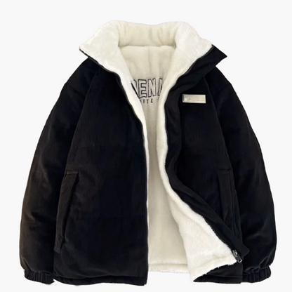 Dam Vinterjacka Pufferjacka Modern Vardag Med Hög Krage