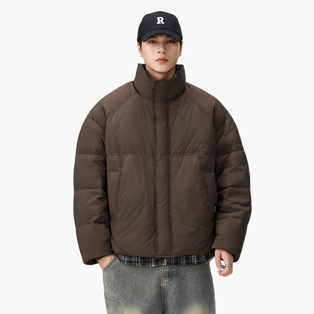 Herr Oversized Puffjacka för Vardagsbruk och Urban Stil