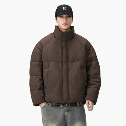 Herr Oversized Puffjacka för Vardagsbruk och Urban Stil