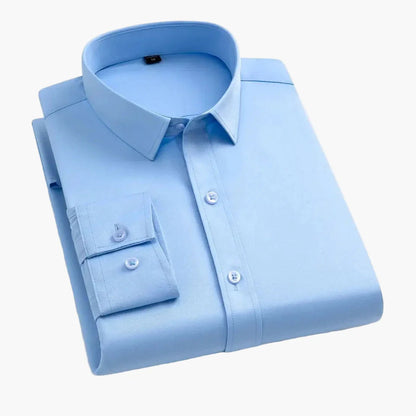 Herrskjorta Business Stretch Slim Fit – Elegant och Funktionell för Kontor och Fest