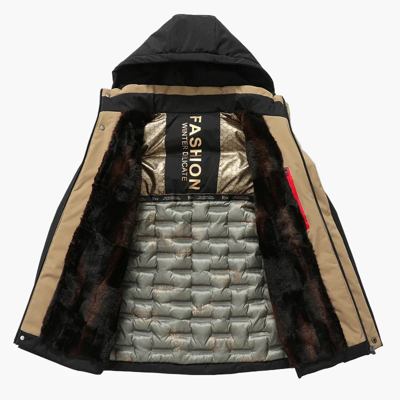 Herr Vind- och Vattentät Vinterjacka – Modern Parkas för Kallt Väder