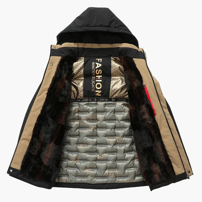 Herr Vind- och Vattentät Vinterjacka – Modern Parkas för Kallt Väder