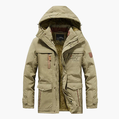 Herr Vinterjacka Parkas Outdoor Varm Fodrad Fritidsstil