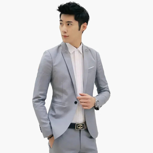 Herr Elegant Slim Fit Kostym Business och Fest
