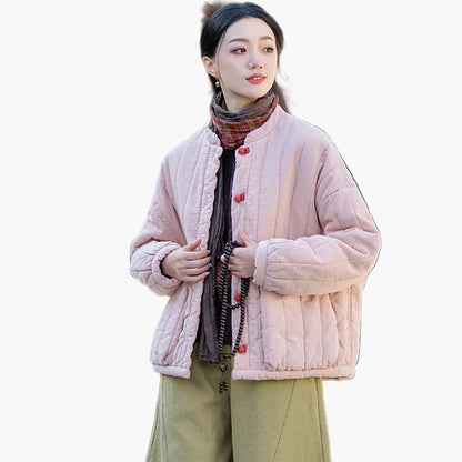 Damjacka i vintage-stil – avslappnad och varm höst- och vinterjacka