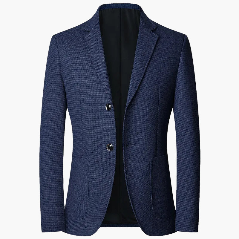 Herr Elegant Blazer Klassisk Tvåknäppt Kavaj för Kontor och Fest
