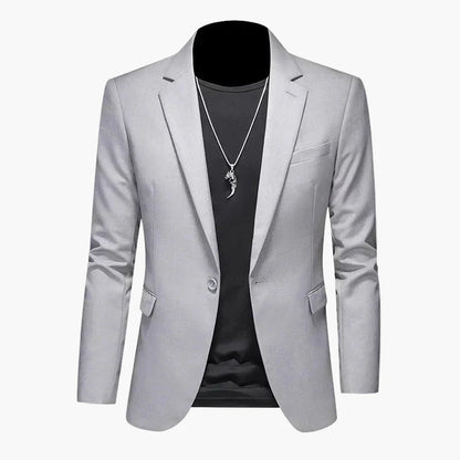 Herr Elegant Slim Fit Kavaj för Fest och Vardag – Modern Blazer