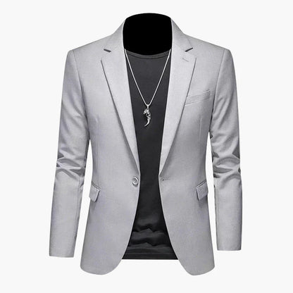 Herr Elegant Slim Fit Kavaj för Fest och Vardag – Modern Blazer