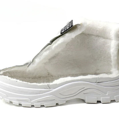Dam Sneakers Vinterkängor med Hög Sula och Varm Foder – Trendiga Vardagsboots