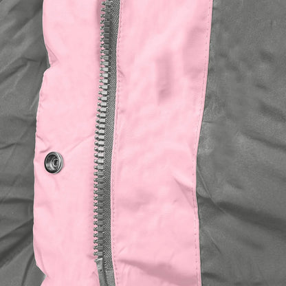 Dam lång vinterjacka med huva – Varm, quiltad och vindtät pufferkappa för vardag och fritid