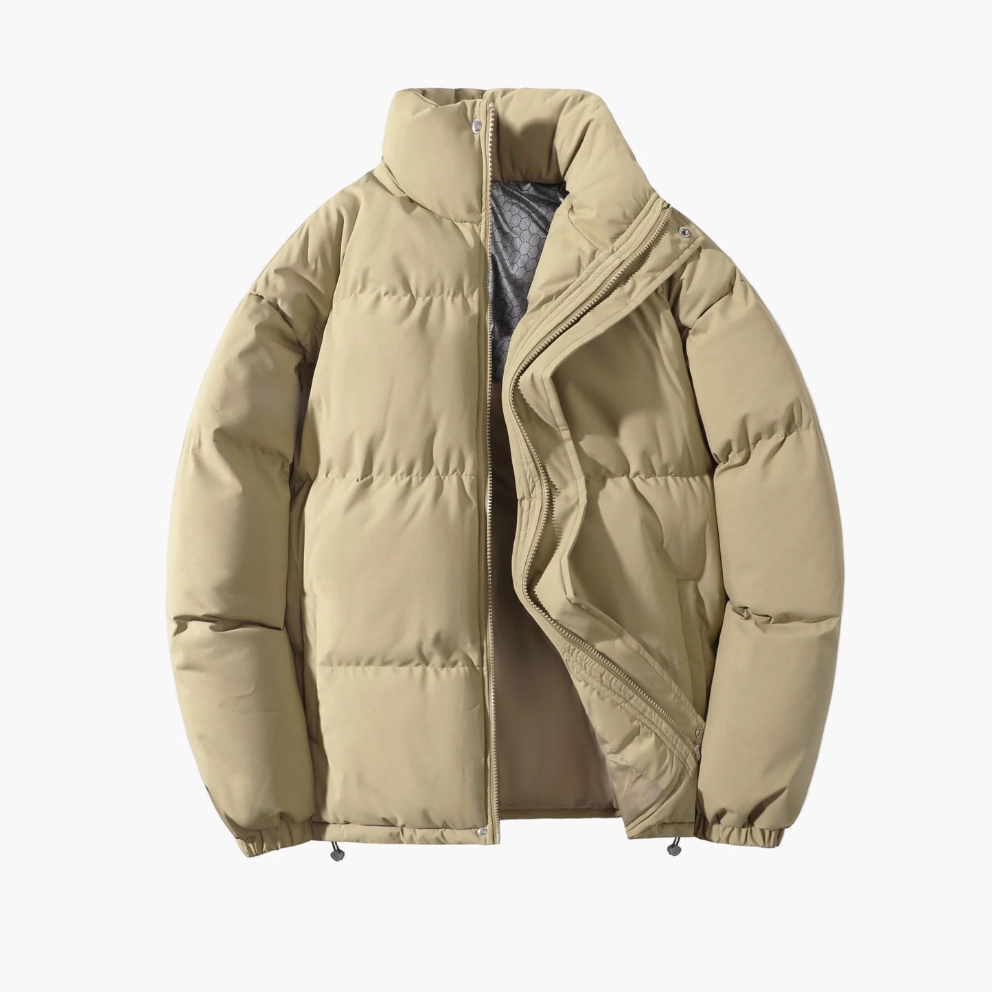 Herr Vinterjacka Vadderad Pufferjacka Varm Outdoor Stil