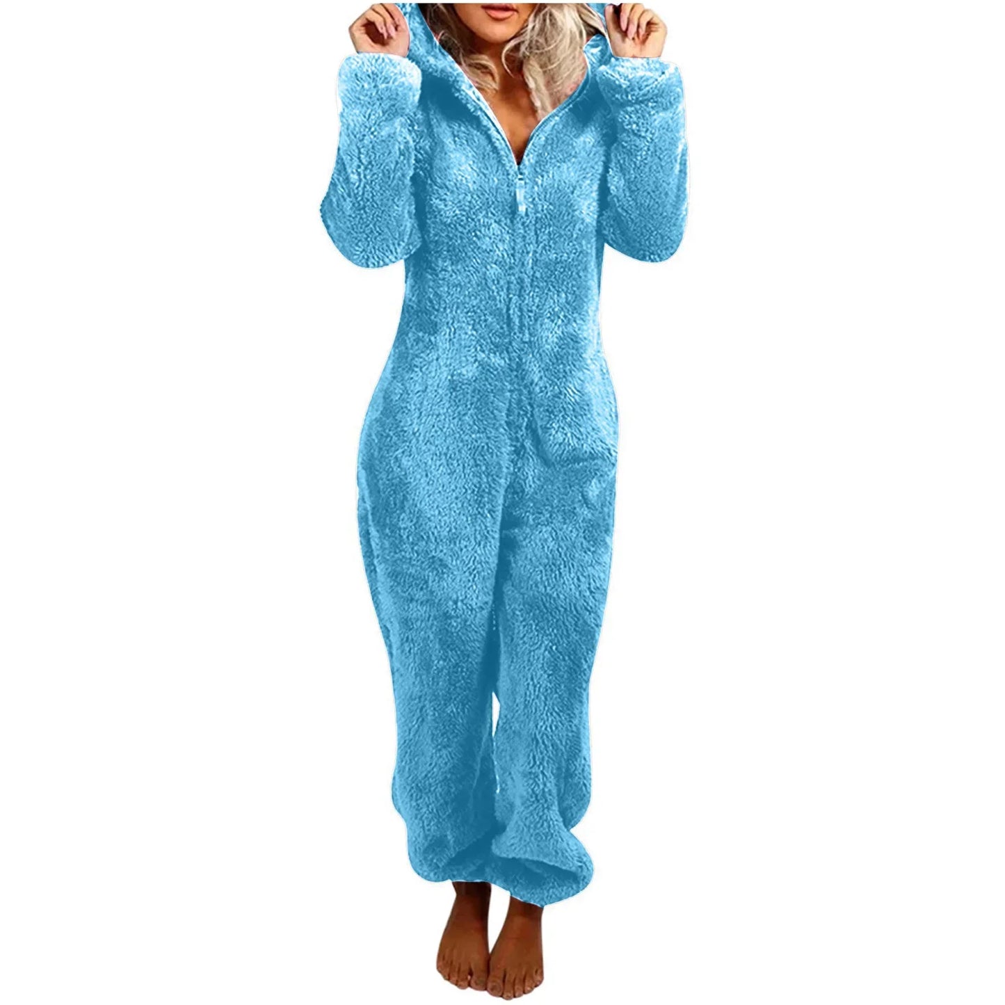 Charlotte – Mysig och Elegant Dam Hooded Onesie Pyjamas