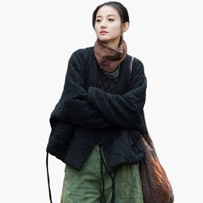 Damjacka i vintage-stil för vardagsbruk – avslappnad och tidlös design