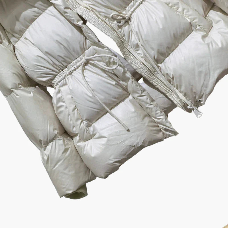 Dam Vinterjacka Puffer Med Huva För Vardag och Utomhusbruk