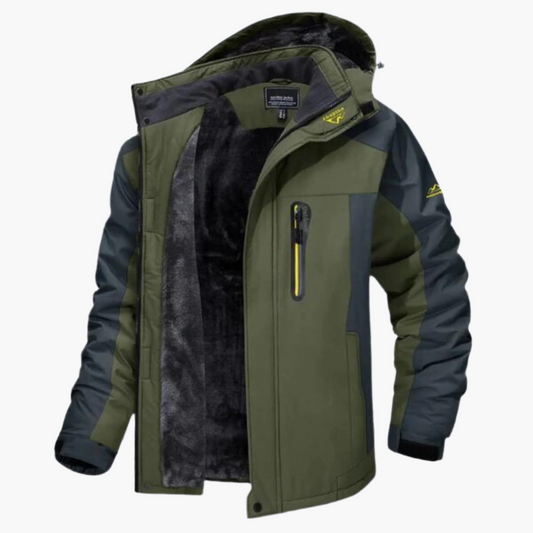 Herr vinterjacka outdoor sportig funktionell – perfekt för kallt väder och utomhusaktiviteter