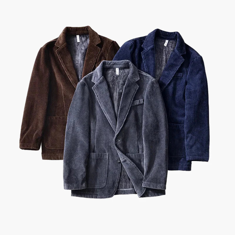 Herr Elegant Varm Höst/Vinter Kavaj – Klassisk Ledig Stil med Modern Touch