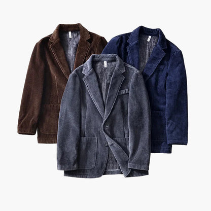 Herr Elegant Varm Höst/Vinter Kavaj – Klassisk Ledig Stil med Modern Touch