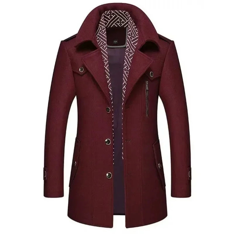 Herrrock – Elegant Klassisk Vinterjacka för Affär och Fritid