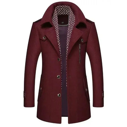 Herrrock – Elegant Klassisk Vinterjacka för Affär och Fritid