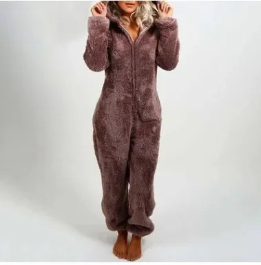 Charlotte – Mysig och Elegant Dam Hooded Onesie Pyjamas