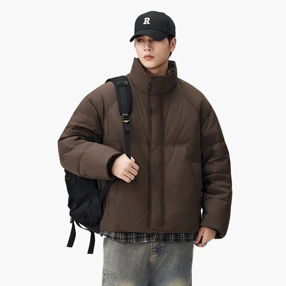 Herr Oversized Puffjacka för Vardagsbruk och Urban Stil