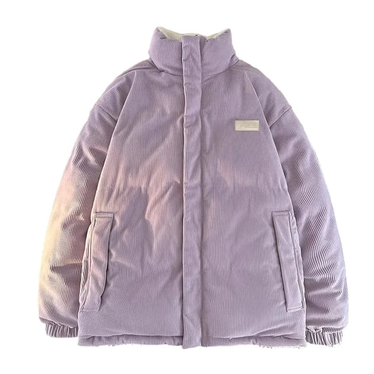 Dam Vinterjacka Pufferjacka Modern Vardag Med Hög Krage