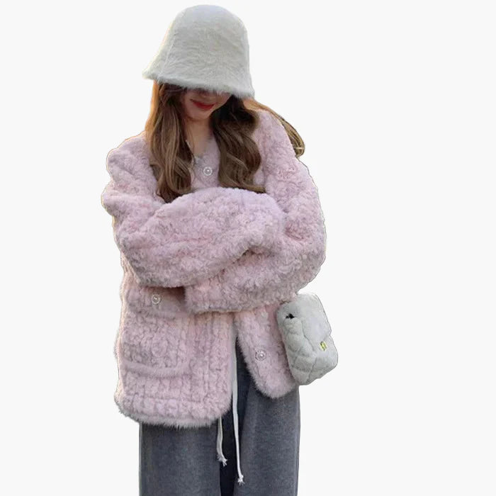 Damjacka i trendig avslappnad stil för vardag och vinter