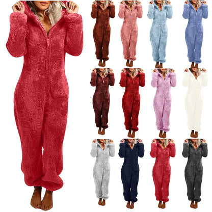Charlotte – Mysig och Elegant Dam Hooded Onesie Pyjamas
