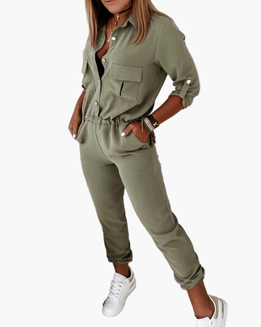 Dam Jumpsuit med Modern Passform och Sportig Vardagsstil