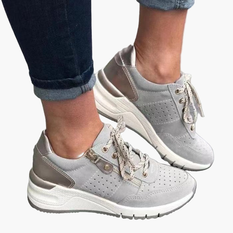 Dam Sneakers Sportiga Vardagsskor med Ortopedisk Komfort
