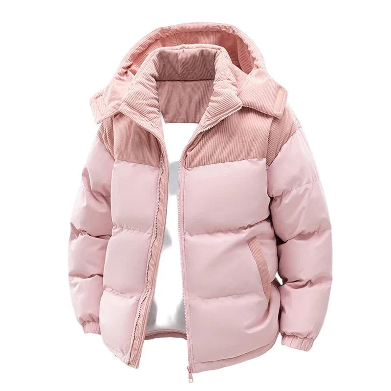Herr Vinterjacka Puffer Stil Varm och Trendig Utomhusjacka