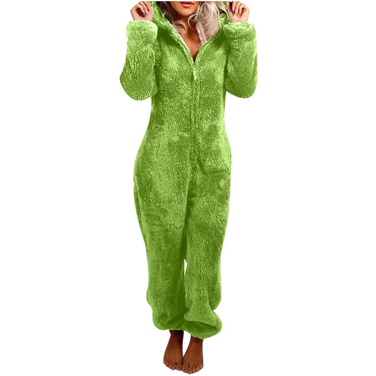 Charlotte – Mysig och Elegant Dam Hooded Onesie Pyjamas