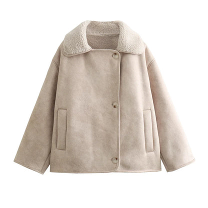 Damjacka i trendig oversized streetwear-stil – Perfekt för vardag och stadsliv