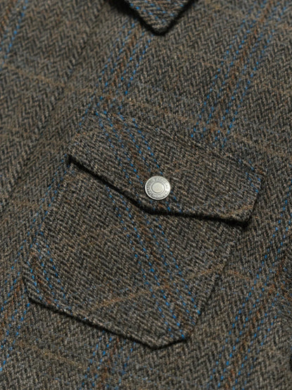 Herrjacka i klassisk rutmönstrad stil – Perfekt för vardag och utomhusbruk