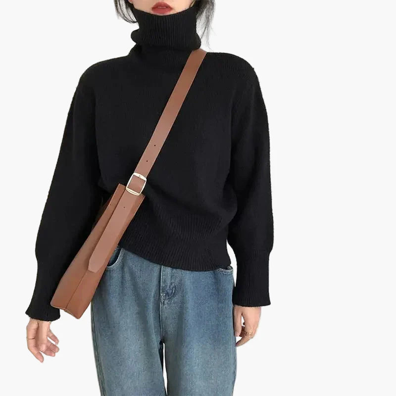 Damstickad Polotröja – Elegant Vardagsstil och Komfort