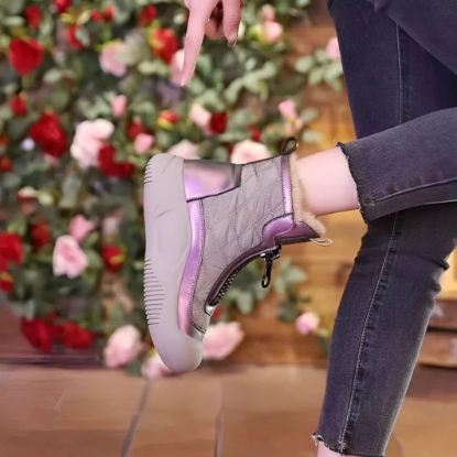 Jennifer – Vattentäta Kviltade Vinterstövlar med Halkfria Sulor