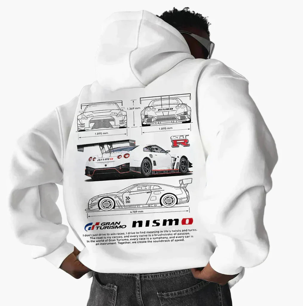 Unisex Hoodie Racing Stil Porsche 911 GT3 RS – Motorsport och Streetwear för Herr och Dam