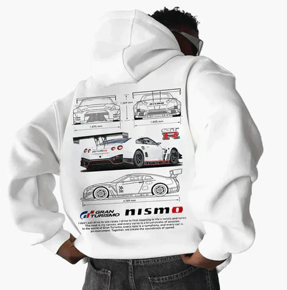 Unisex Hoodie Racing Stil Porsche 911 GT3 RS – Motorsport och Streetwear för Herr och Dam