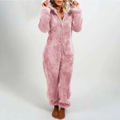 Charlotte – Mysig och Elegant Dam Hooded Onesie Pyjamas