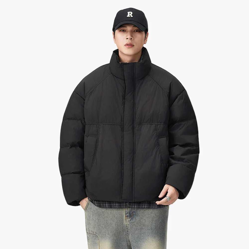 Herr Oversized Puffjacka för Vardagsbruk och Urban Stil