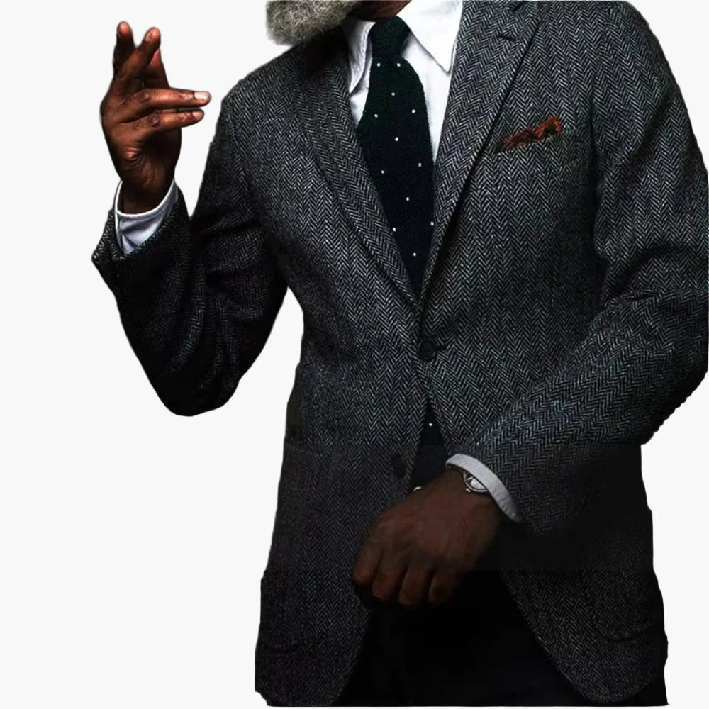 Herr Kavaj Klassisk Skräddarsydd Stil för Affär och Fest