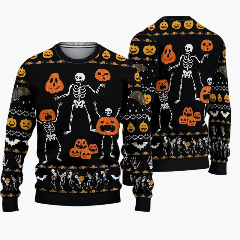 Herr Jultröja Ugly Christmas Sweater Christmas Bros med Tomten och Jesus – Rolig Festtröja