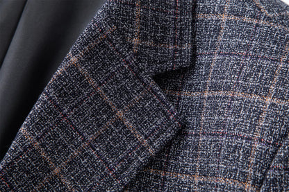 Herr Kavaj Modern Rutig Business & Casual Blazer för Kontor och Fest