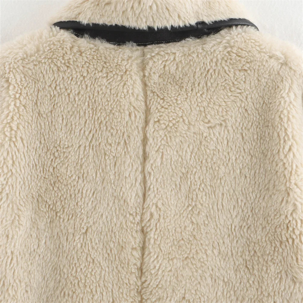 Damjacka Kort Trendig Vinterjacka med Avslappnad Passform för Kallt Väder