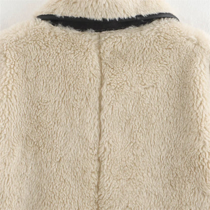 Damjacka Kort Trendig Vinterjacka med Avslappnad Passform för Kallt Väder